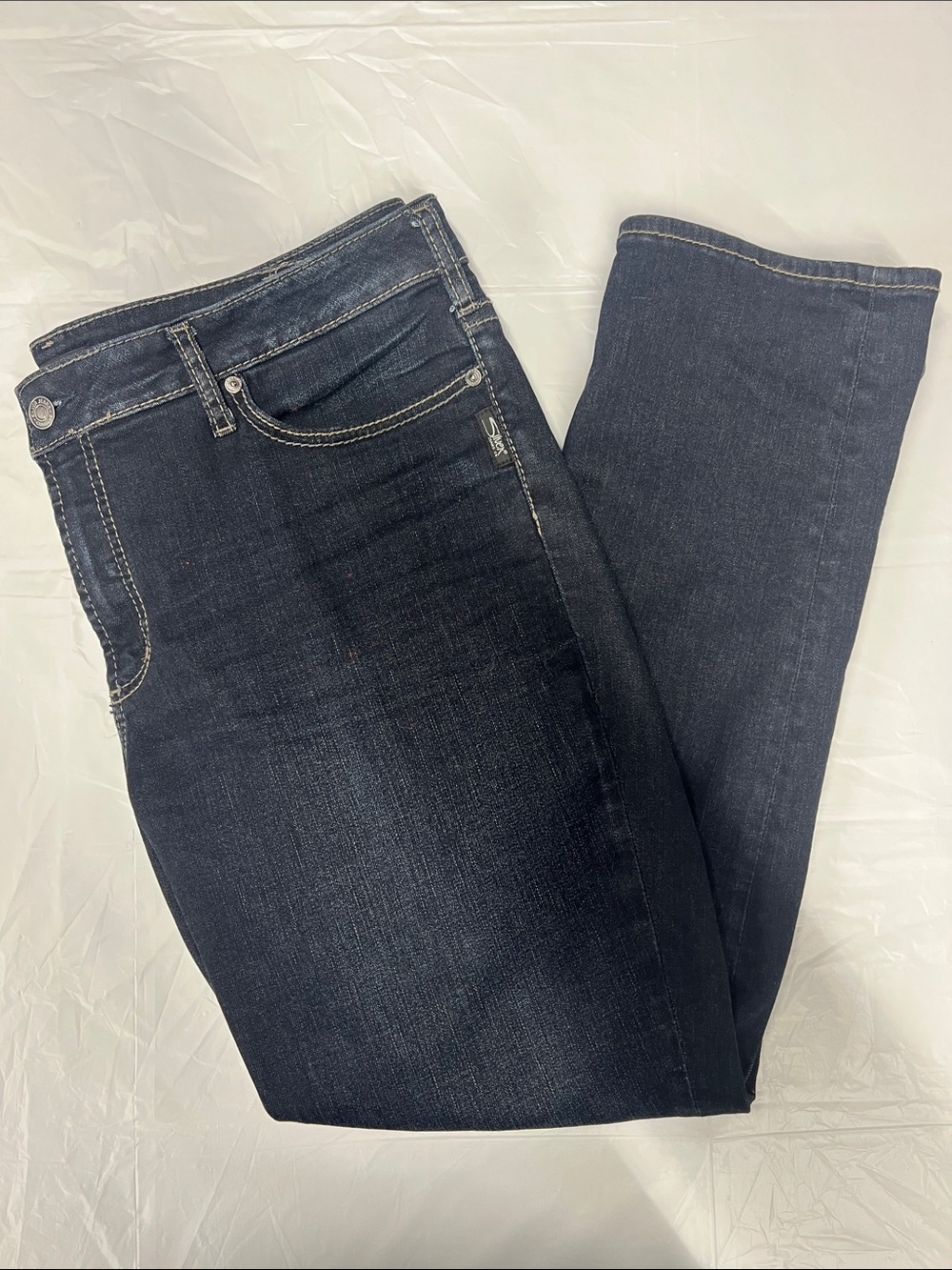 Silver Jeans Avery Straight High Rise Dark Wash Denim Jeans Size 20 L30